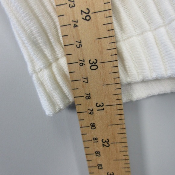 Abercrombie & Fitch Polo Shirt Men XL Ivory Knit Cotton Ribbed Knit NEW 516 - Picture 6 of 9